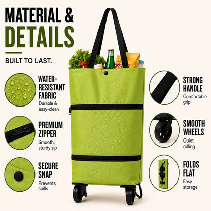 RollEase™ Foldable Rolling Tote
