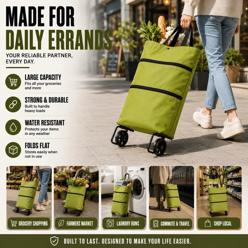 RollEase™ Foldable Rolling Tote