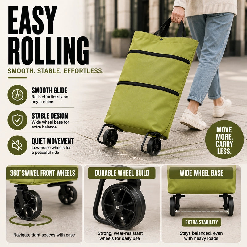 RollEase™ Foldable Rolling Tote