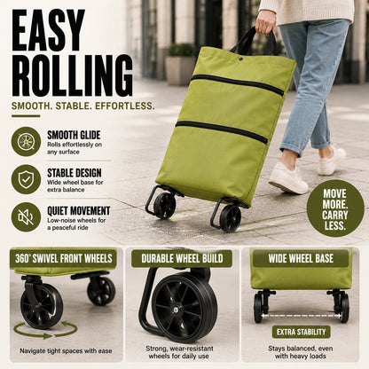 RollEase™ Foldable Rolling Tote