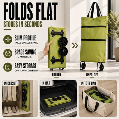 RollEase™ Foldable Rolling Tote